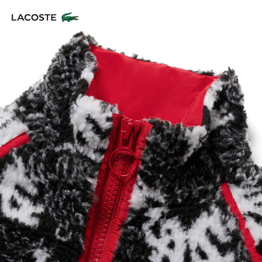 Lacoste法国鳄鱼龙年新春系列女装宽松休闲毛绒短外套BF3901-98 商品图2