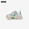 MIO米奥春季银色老爹鞋厚底时尚休闲鞋时髦舒适女鞋M241561603 商品缩略图1