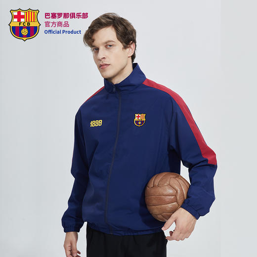 巴塞罗那俱乐部官方商品 | 字母拉链外套运动休闲男女同款足球迷 商品图4