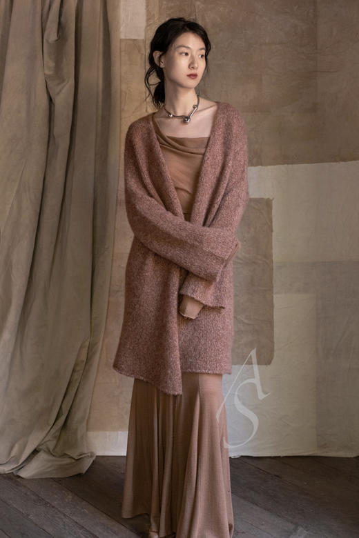 Cortana 沙色JENNY船领羊毛上衣 商品图5