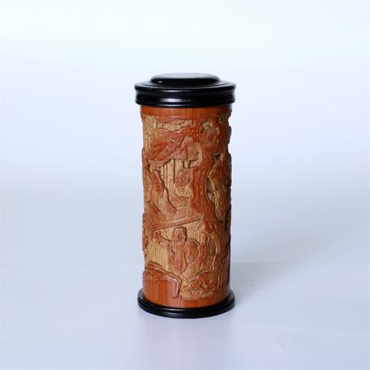 竹林七贤°竹雕茶叶罐 商品图1