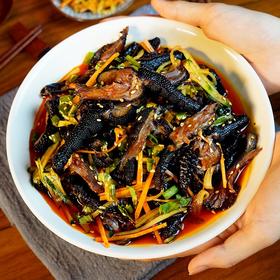 思尧麻辣鸡爪无骨鸡爪红油脱骨黑凤爪开袋即食300g*2袋