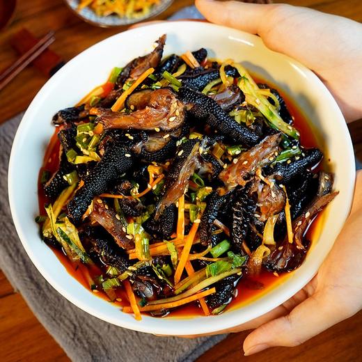 思尧麻辣鸡爪无骨鸡爪红油脱骨黑凤爪开袋即食300g*2袋 商品图0