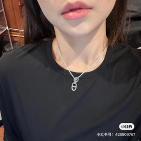 Hermès 爱马仕猪鼻子纯银项链