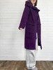 TYNVIE 荷叶边连帽针织大衣-紫色 商品缩略图6