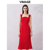 VIMAGE纬漫纪夏季新款显瘦洋气吊带连衣裙V2177708 商品缩略图3