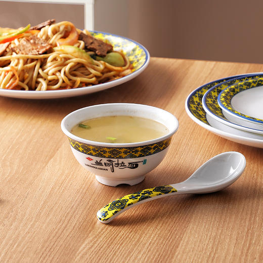 莫高黄兰州拉面密胺仿瓷餐具10个起包邮发货包破损 勺子40个起包邮包破损 商品图1