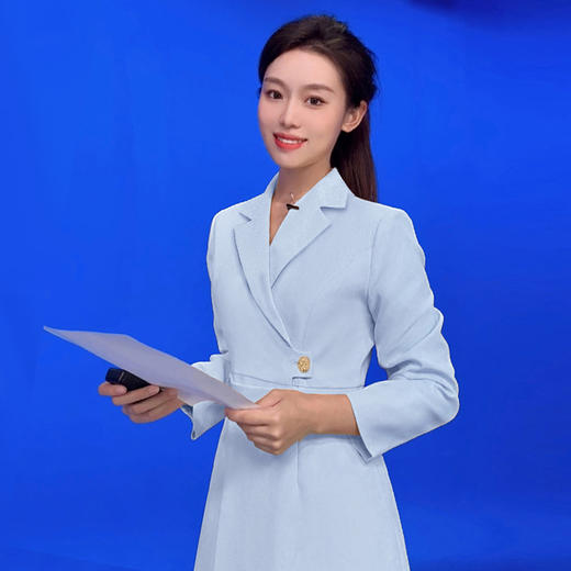 IWY/蓝色播音艺考主持人正装西装裙Q1005-L 商品图3