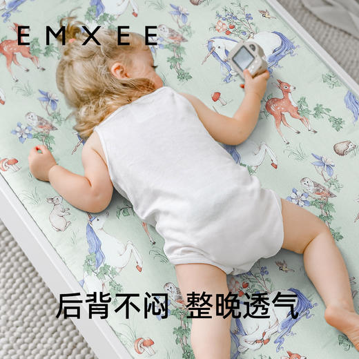 【宝宝安睡】嫚熙婴儿床笠纯棉床单儿童床上用品新生宝宝防水垫 商品图3