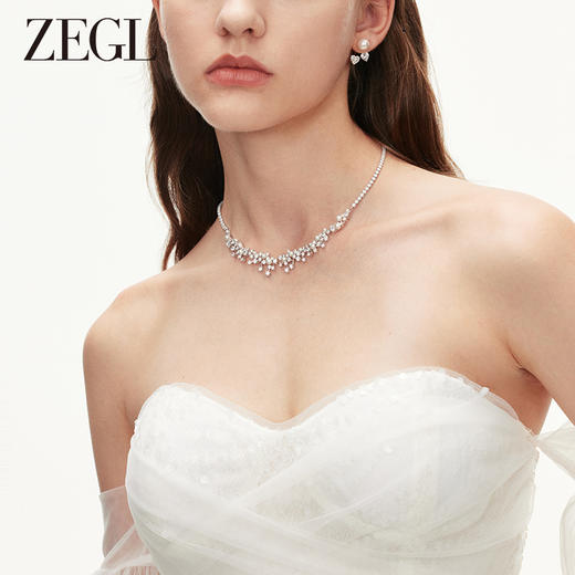 ZEGL设计师法式人造珍珠项链女秋冬2023新款爆款轻奢小众锁骨颈链 商品图3