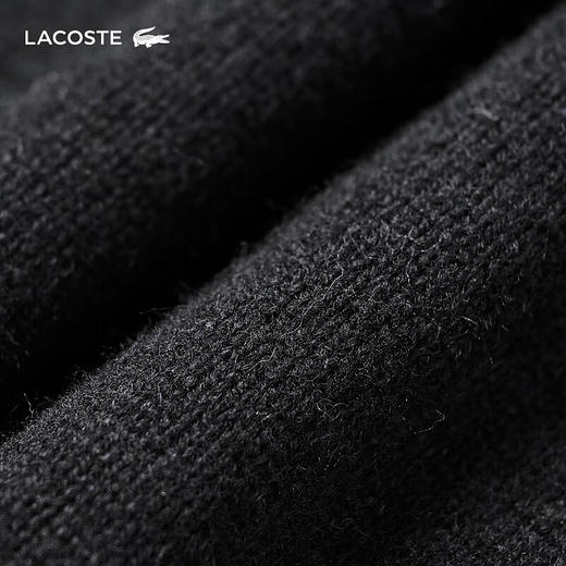 【海南专供价】Lacoste法国鳄鱼男女同款新款拼色潮流开衫针织衫AH0811-10 商品图5