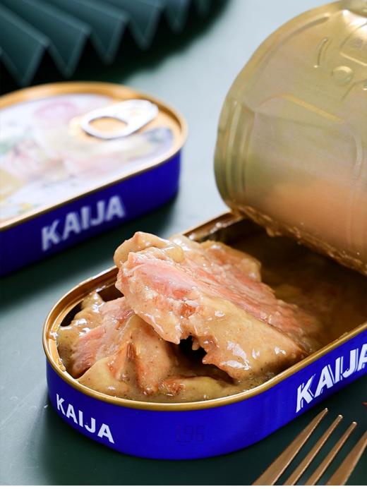 【中欧班列精选】KAIJA牌芥末三文鱼罐头170g/盒 原装进口 商品图1