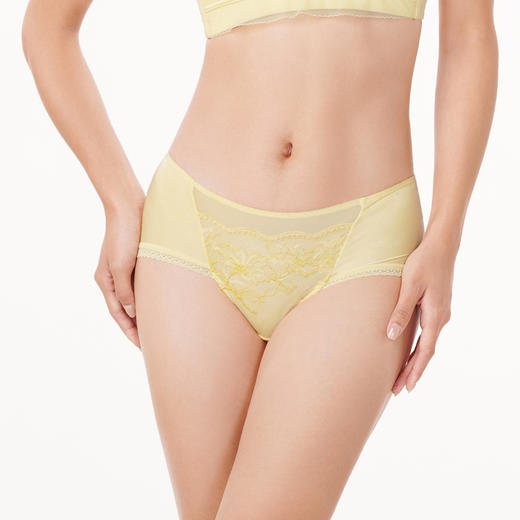 都市丽人舒软挺塑轻塑女蕾丝+双拉塑身女士内裤平角内裤LP49A2 商品图1
