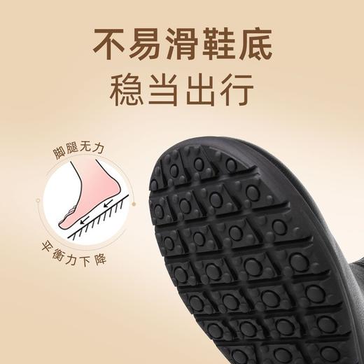 信诺女鞋保暖中老年妈妈棉鞋2023冬季加绒短靴真皮防滑短筒女皮靴23M305-5D 商品图2