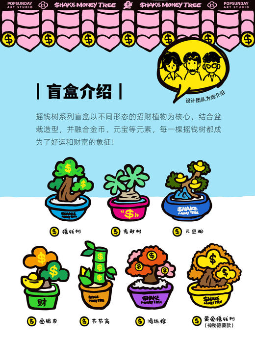 POPSUNDAY 摇钱树毛绒盲盒 商品图5