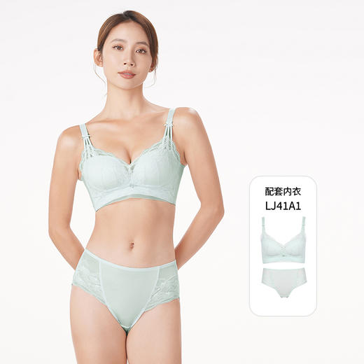 都市丽人舒软挺塑轻塑女蕾丝+双拉塑身女士内裤平角内裤LP49A1 商品图3