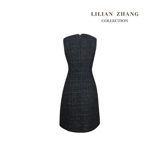 赫本风圆领小香风A摆背心裙 - 优雅轻奢复古风修身马甲裙 2101047 商品图1