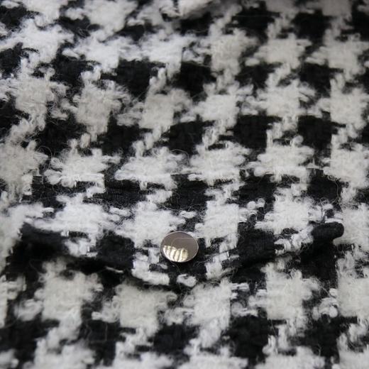 大廓型毛圈圈千鸟格衬衫式外套 - 时尚休闲潮流短款大衣 2005025 商品图2