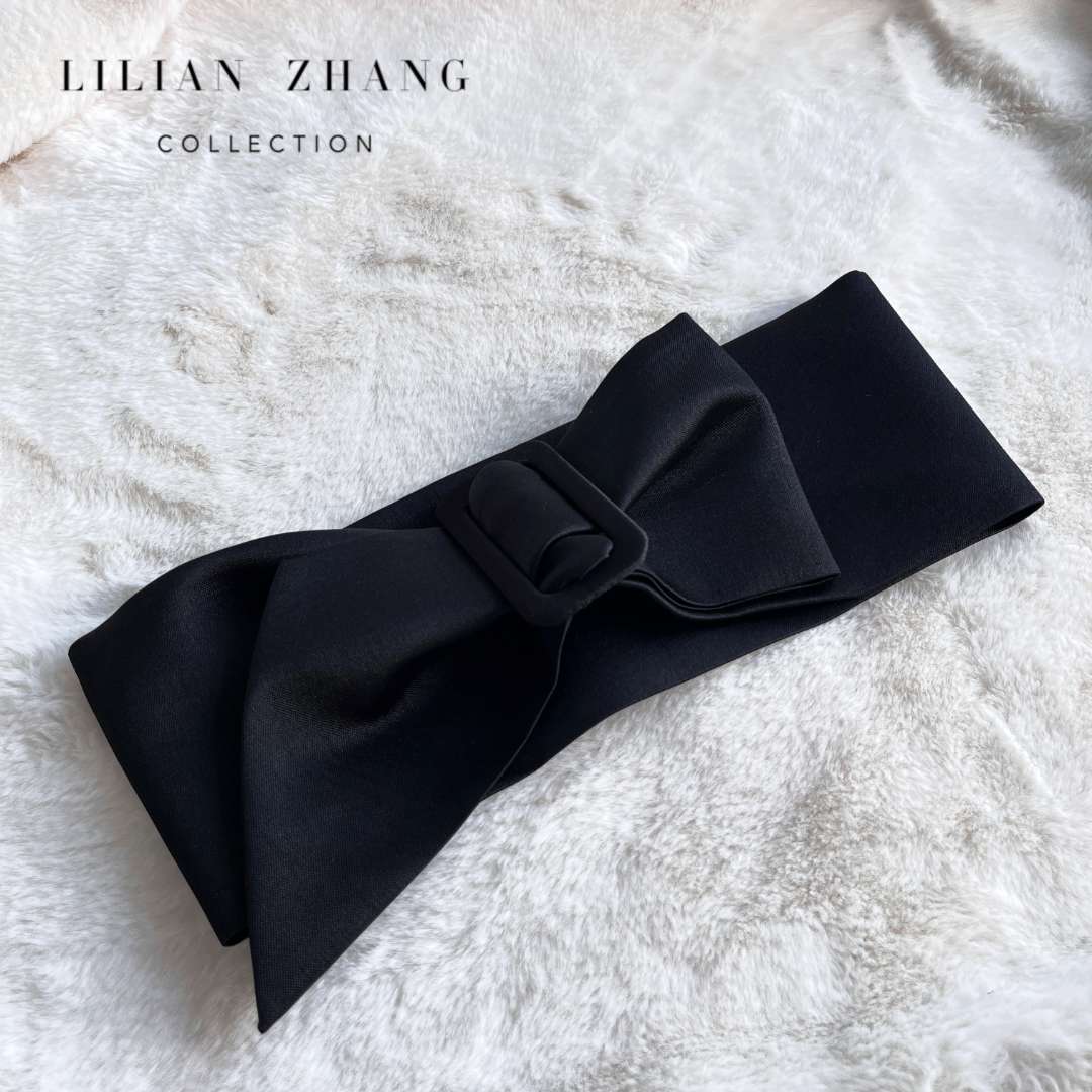 定制——挚爱主角之选、中古风简约百搭黑色腰封（8公分扣头）2313002