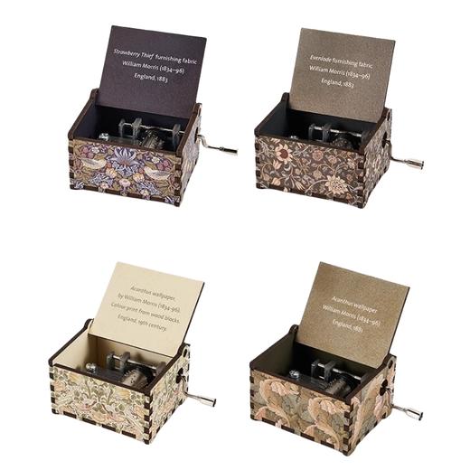 V&A博物馆威廉莫里斯系列 草莓小偷玫瑰茛苕叶埃文洛德手摇音乐盒桌面摆件 商品图4