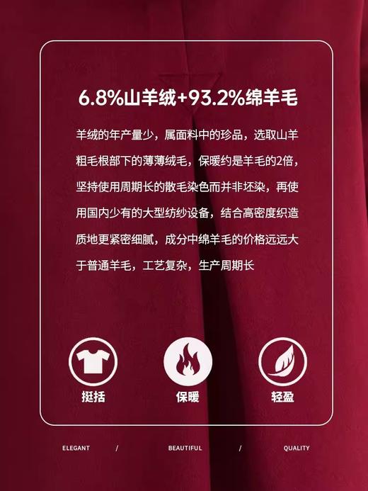 💥限量💥【圣诞节大衣】冬连帽款宽松大码女装反季优雅复古风保暖双面呢大衣 商品图4