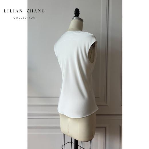 定制—极简主义荡领无袖衫、Lady挚爱轻奢气质款法式上衣 2302022 商品图2