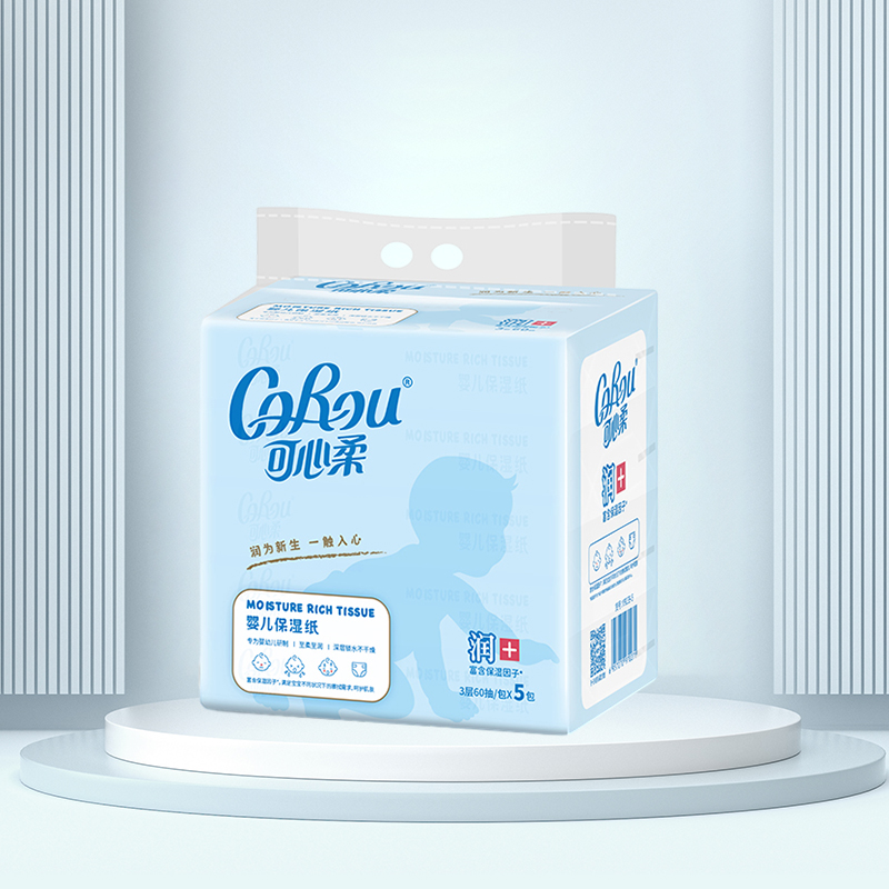 可心柔牌保湿纸面巾60抽*5包V9139