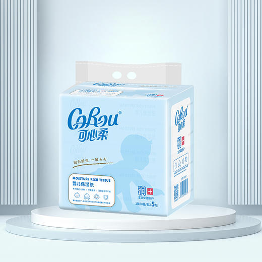可心柔牌保湿纸面巾60抽*5包V9139 商品图0