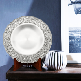 泰国皇家繁花似锦锡盘PL030M