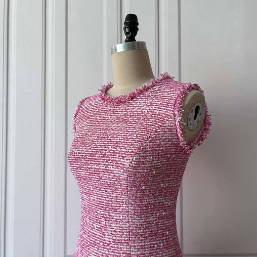 Vintage--轻奢、流苏小香连衣裙-优雅复古风小香风马甲裙 2201073 商品图3