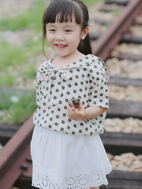 QZLM19007 3-6岁女童白色半裙80-120