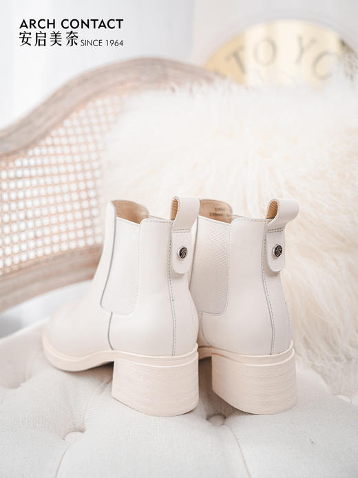 ARCHCONTACT安启美奈经典中跟切尔西靴52886 商品图4