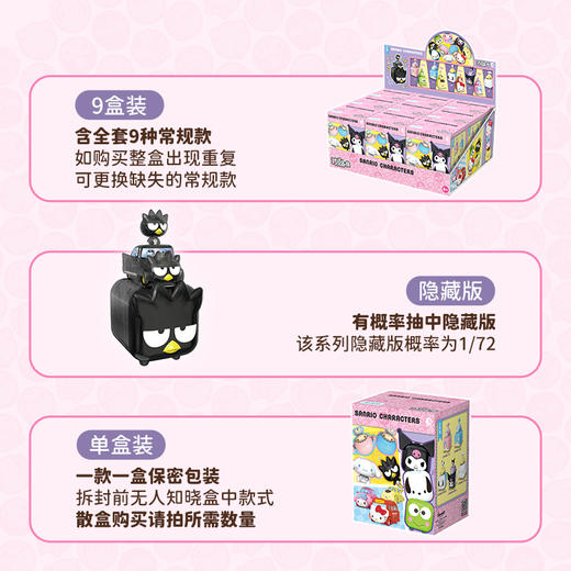 潮昇动漫正版三丽鸥骑骑家族2小分队出游记周边库洛米礼物盲盒手办摆件 商品图5