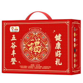 金龙鱼 年货礼盒 送礼 五谷杂粮礼盒6.4斤 五谷丰登礼盒 400G*8 商品图2