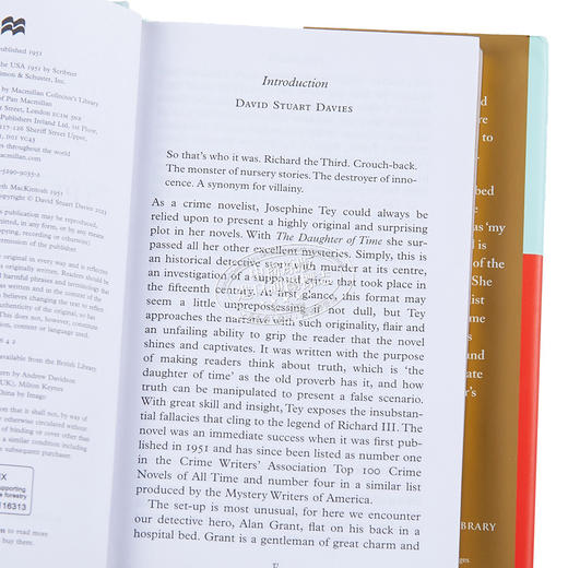 【中商原版】Collectors Library系列 时间的女儿 The Daughter of Time 英文原版 Josephine Tey 悬疑惊悚 犯罪小说 商品图2
