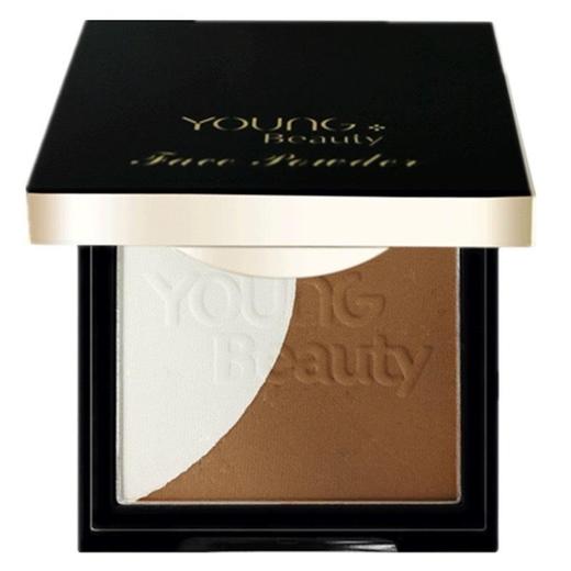 盈色立体修容粉01#美肌白+咖啡色（高光修容二合一） 商品图3