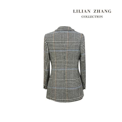 英伦风 - 戗驳领双排扣西装 -通勤百搭气质格纹西服外套  2105033 商品图1