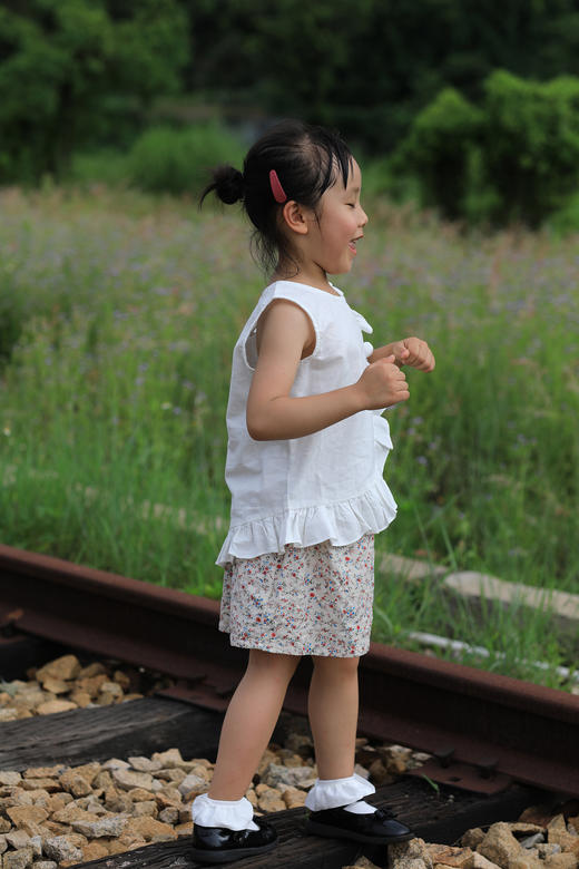 SYZBX033  女童拼接背心80-120 商品图1