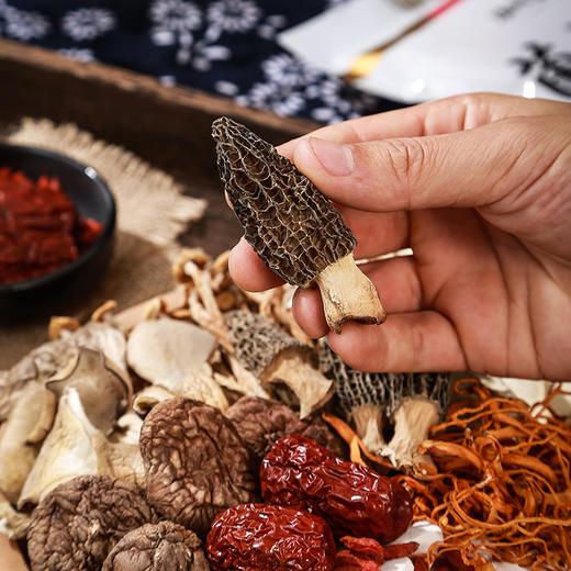 滇闽家人  七彩菌汤包100g食用菌菇干货煲汤火锅熬汤底料食材羊肚菌 商品图2