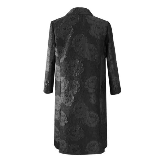 定制—“暗香袭人”提花平驳领风衣 - 时尚通勤奢华外套  1907004 商品图4