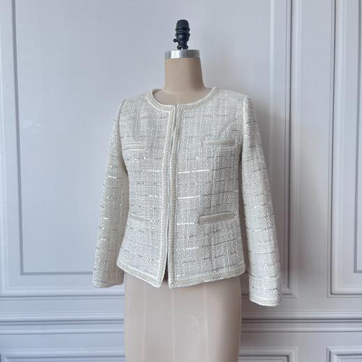 定制-细腻质感-Vintage-简约时尚-粗花呢气质小香外套    2105029 商品图3