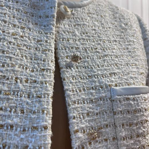 法式名媛拼皮花呢气质小香风外套、时尚春秋长袖简约风  2205037 商品图3