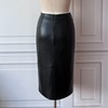 英伦风舒适新裁包臀PU裙气质时尚显瘦纯色2203029 商品缩略图2