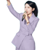 IWY/紫色西装套装女显瘦高级感小西服外套气质主持人上镜C12105+P12105 商品缩略图2