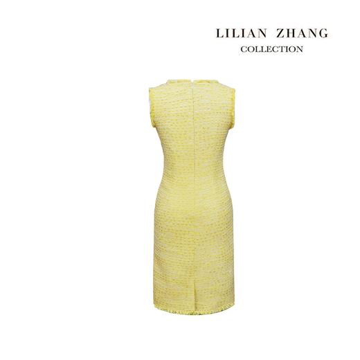 法式小香风无袖连衣裙-复古风优雅清新显瘦粗花呢马甲裙  2101060 商品图2