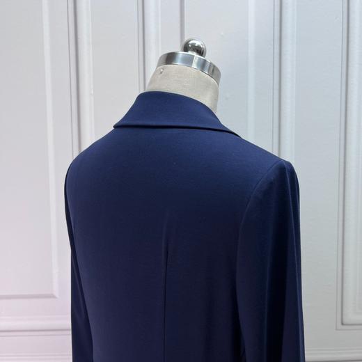 定制—自然意境—优雅绽放 褶饰针织纯色修身收腰连衣裙 2301001 商品图3