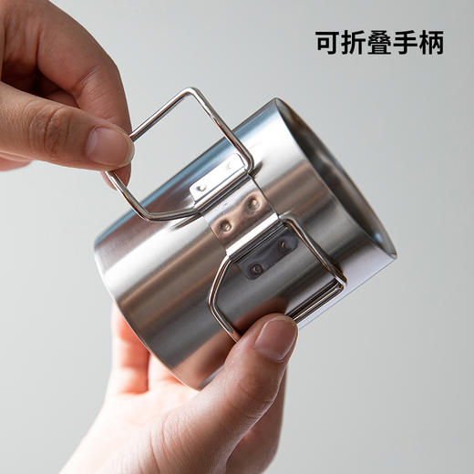 DEARYOU日本下村企贩KOGU不锈钢保温马克杯可折叠手把户外露营 商品图5