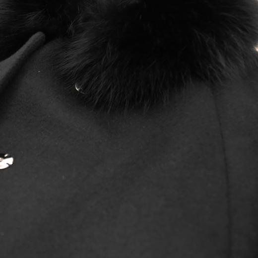 定制—复古风—长袖毛领短斗篷 - 时尚短款秋冬女士外套  2106004 商品图2