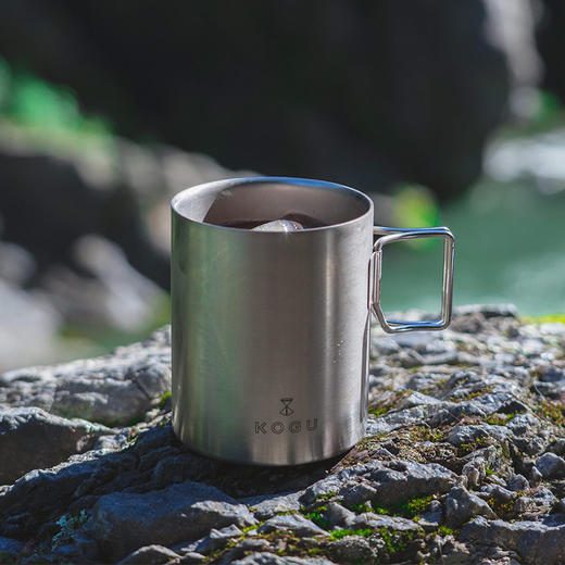 DEARYOU日本下村企贩KOGU不锈钢保温马克杯可折叠手把户外露营 商品图3