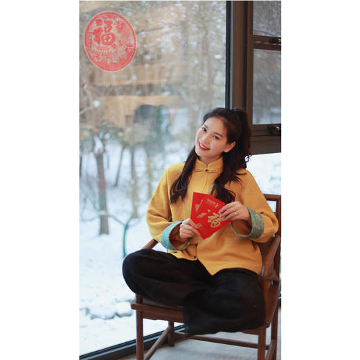 【抖音专属】【贺春系列】中式小衫（23805771-黄河琉璃） 商品图4